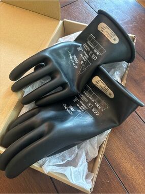 Ansell ActivarMR Black Protective Rubber Gloves